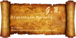 Glattstein Marcell névjegykártya